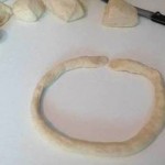 pretzels alemanes brezels doblando masa