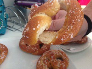 pretzels alemanes brezels por dentro